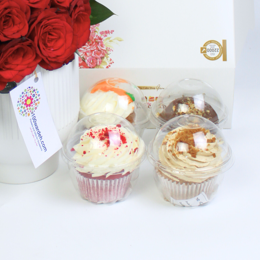 Red Roses + Cupcake bundle (Cake Shop)
