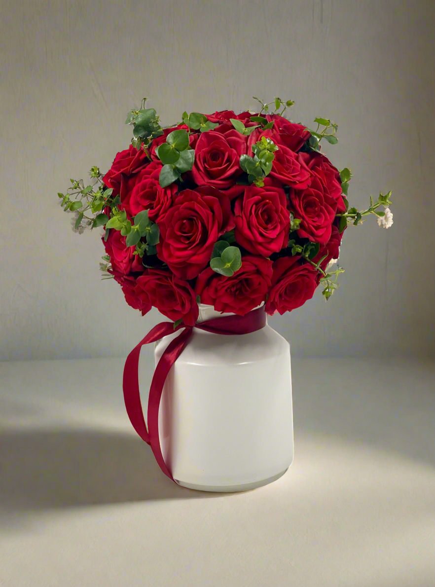 Red roses bulb