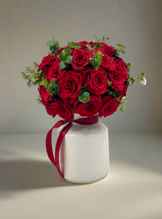 Red roses bulb