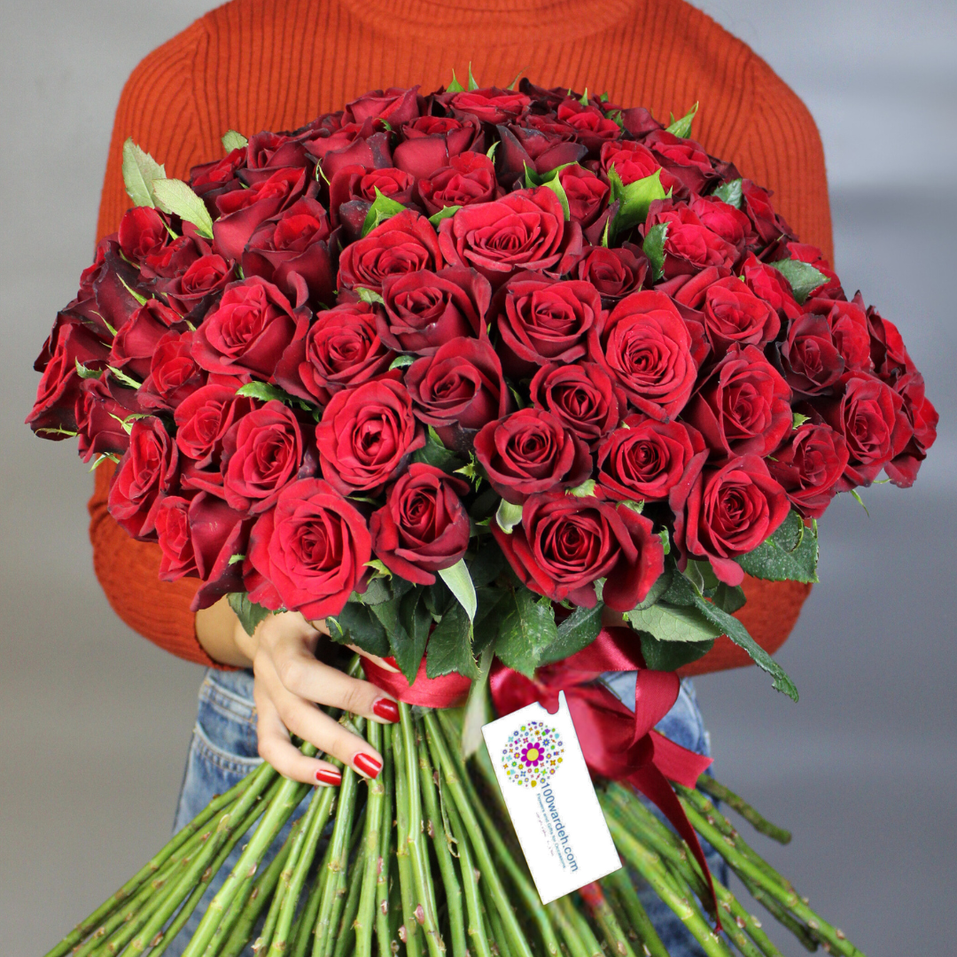 100 Red Roses (100 wardeh Special)