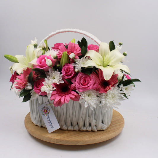 Blushing Bloom Basket