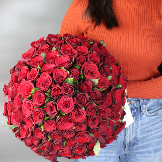 100 Red Roses (100 wardeh Special)