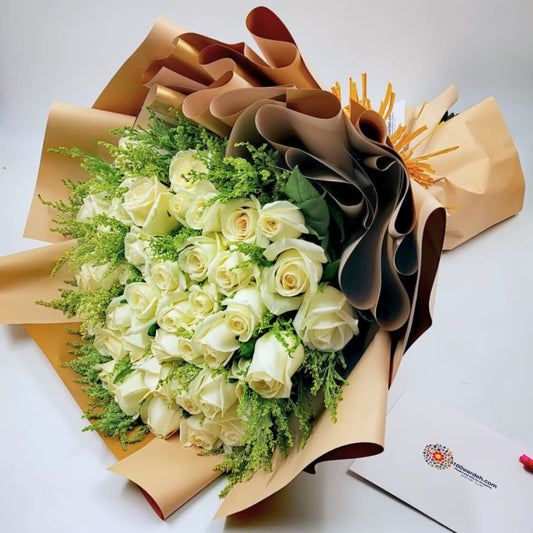 Timeless White Rose Elegance